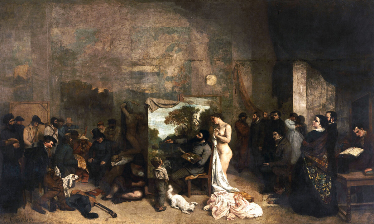 Гюстав Курбе. «Мастерская художника», 1854-1855