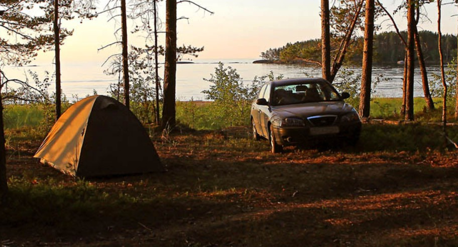 "Перевал" у озера