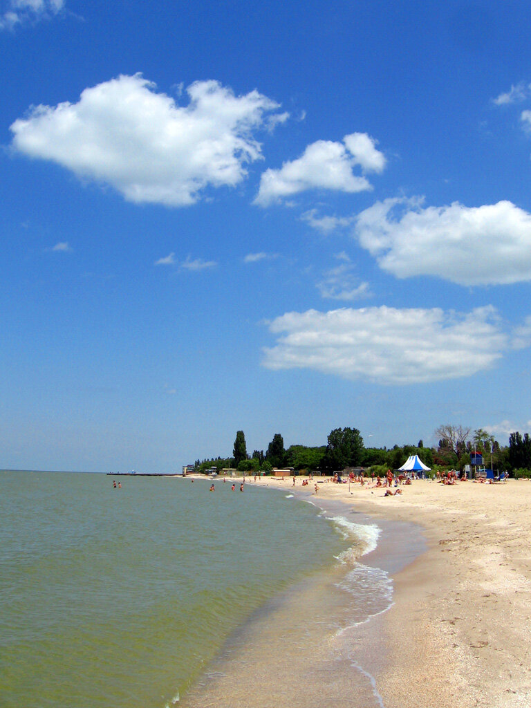 Пляж в Ейске.