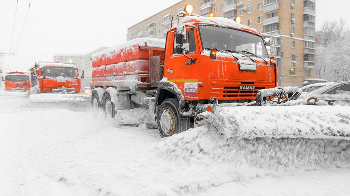 дороги в москве зимой