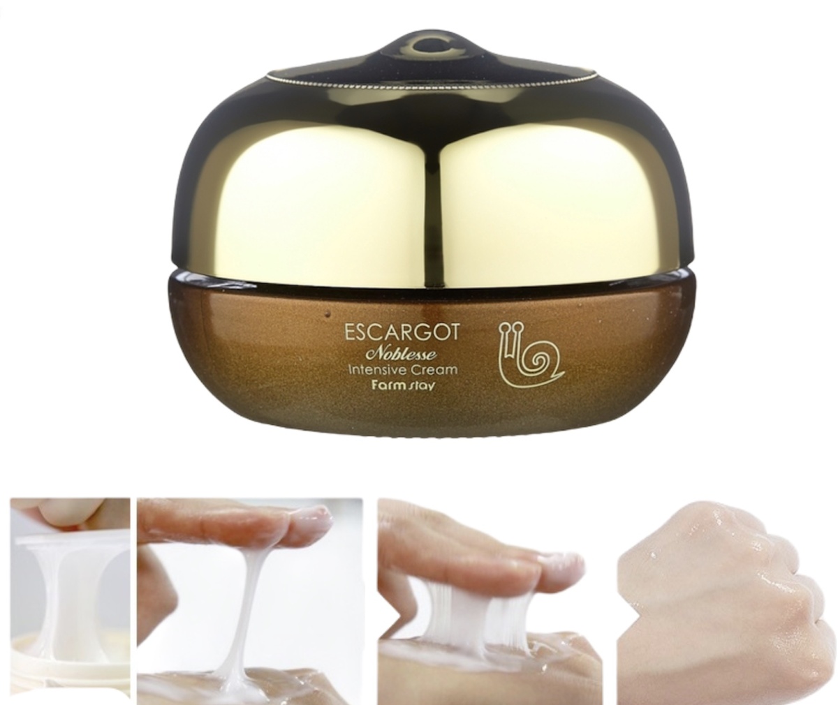 Крем с муцином улитки не липнет. Впитывается моментально. Не ложится пленкой