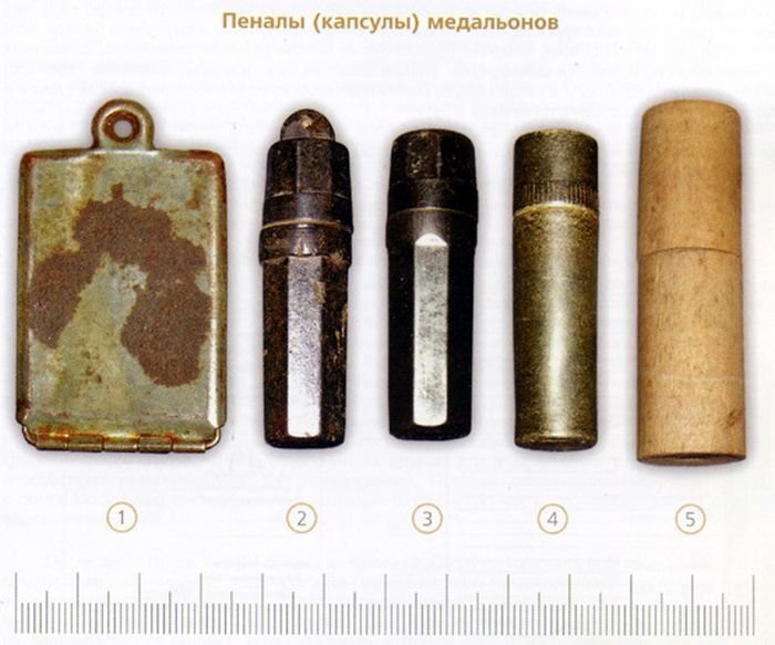 Виды смертных медальонов. Фото из открытых источников