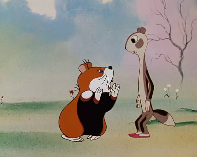 Кадр из мултфильма о Хоме и Суслике для иллюстрации