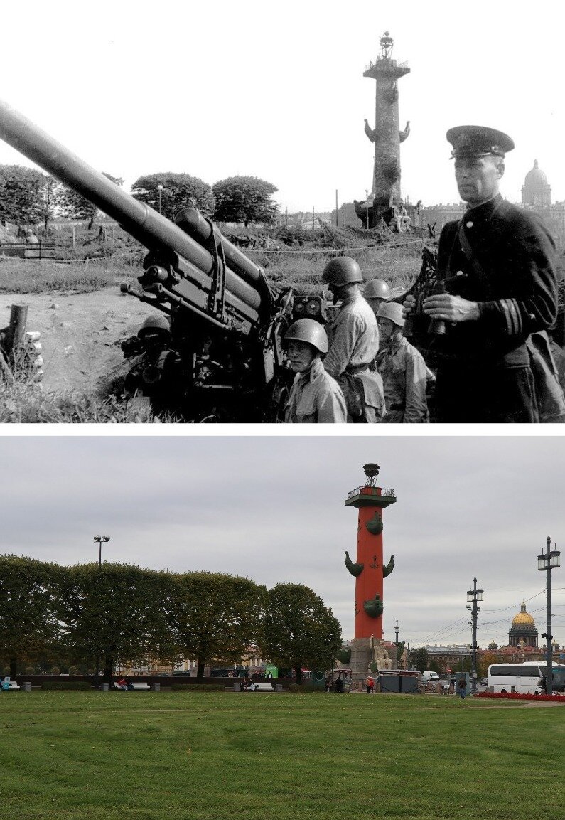 Васильевский остров и Петроградская в блокаду: фотографии тогда и сейчас |  Заметки из Петербурга | Дзен