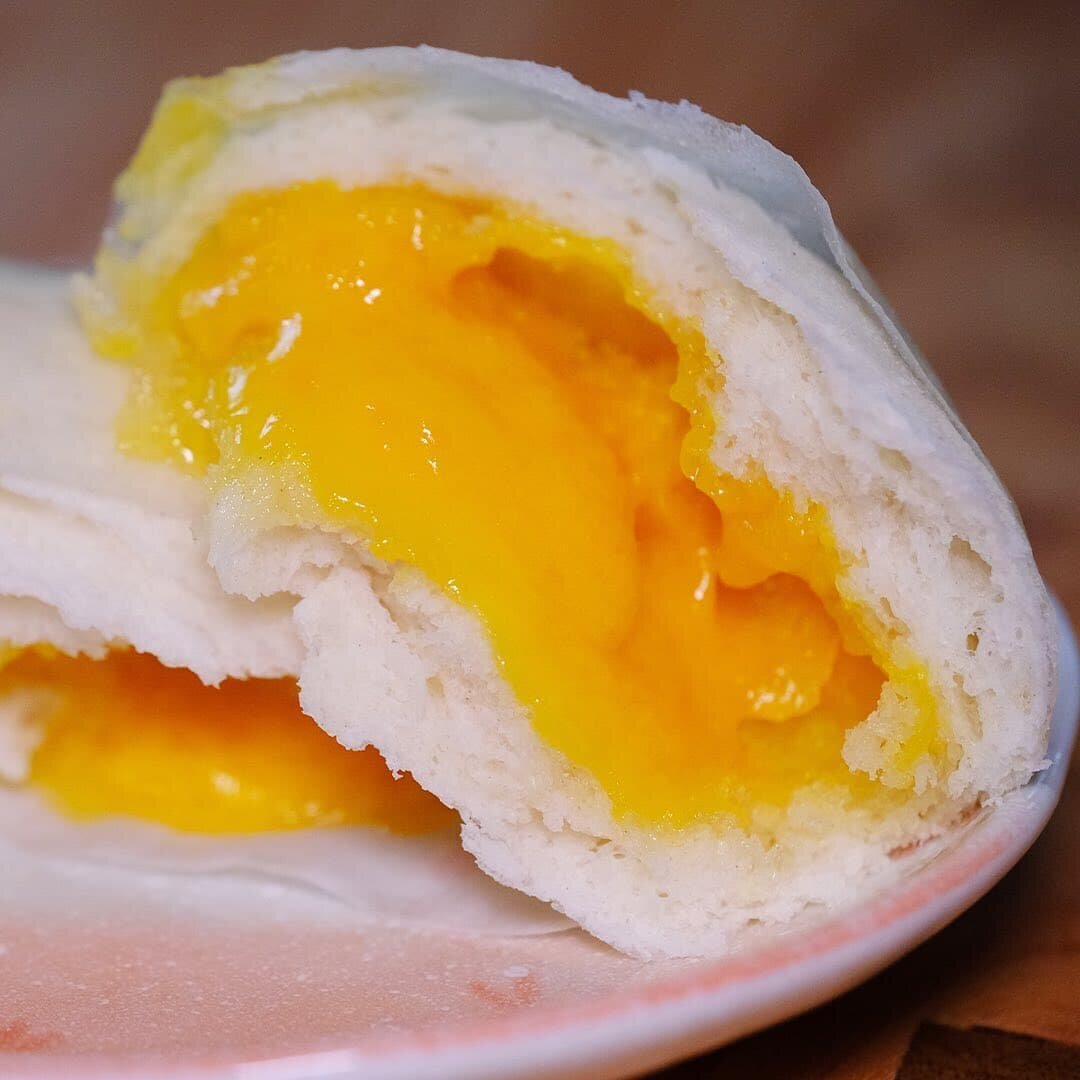 Steam egg with salted egg фото 8