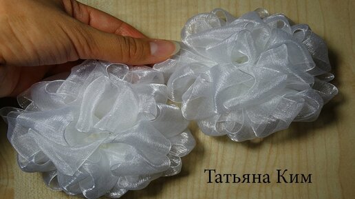 Бантики из СССР/Пышные бантики Канзаши/Lush bows of Kanzashi