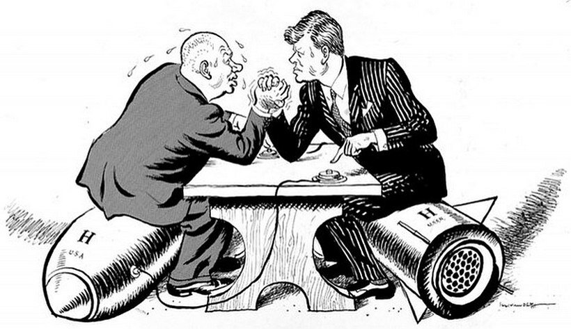 Карикатура на тему Холодной войны в одном из западноевропейских журналов