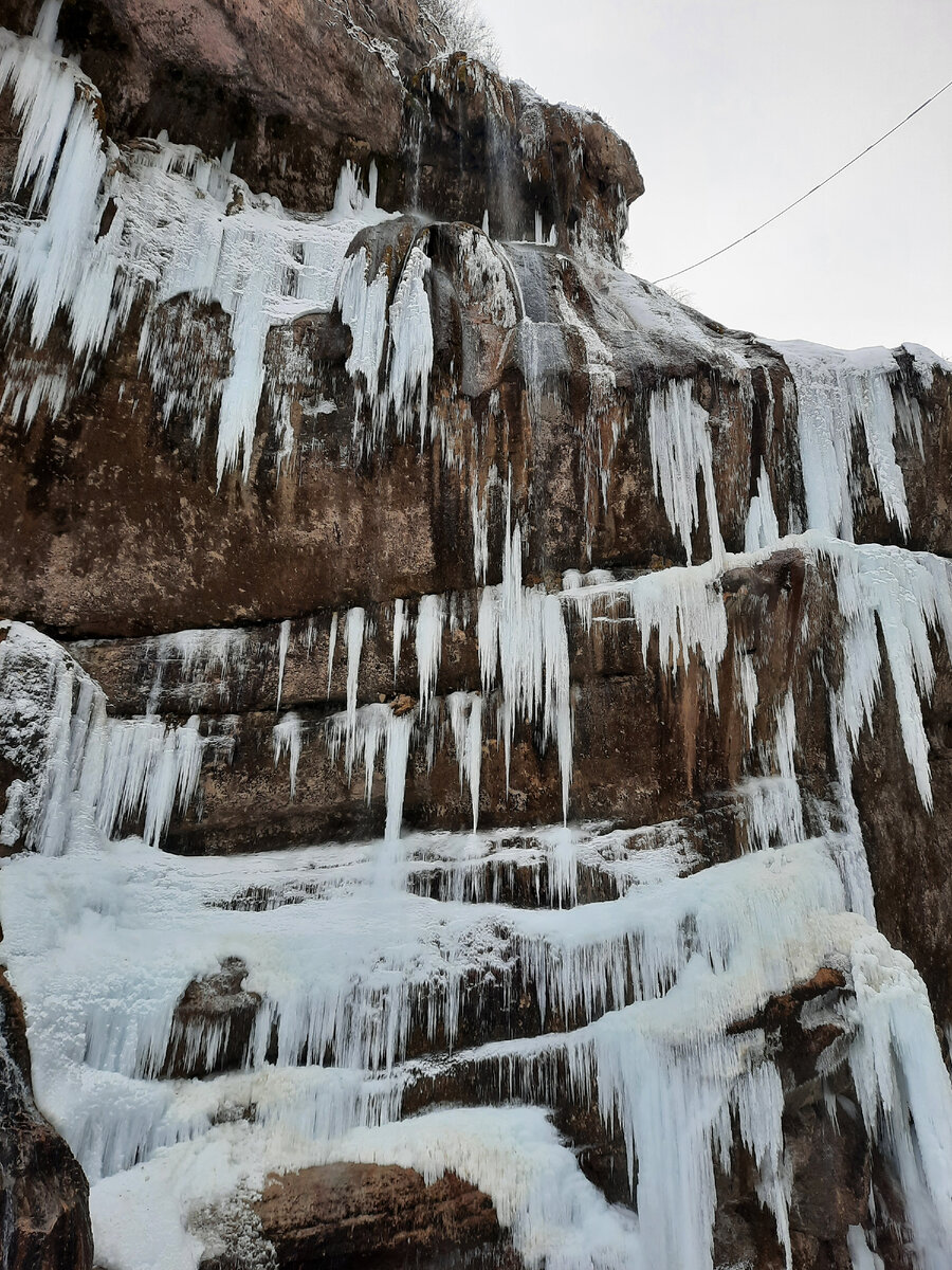 Чегемские водопады 3 января 2022 года 