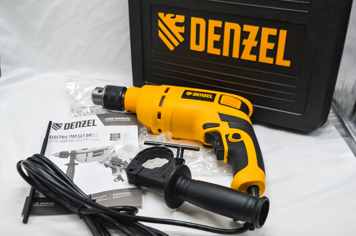 Drill denzel 300. сетевой шуруповерт alteco d 300-10. дрель denzel id-750. дрель ударная id-750, 750 вт, 0-3000 об/мин, 48000 уд/мин// denzel. Denzel id-750 (26307).