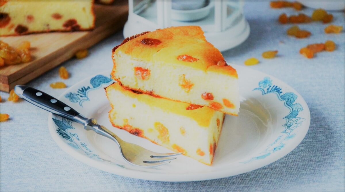 Творожные квадратики с яблоками