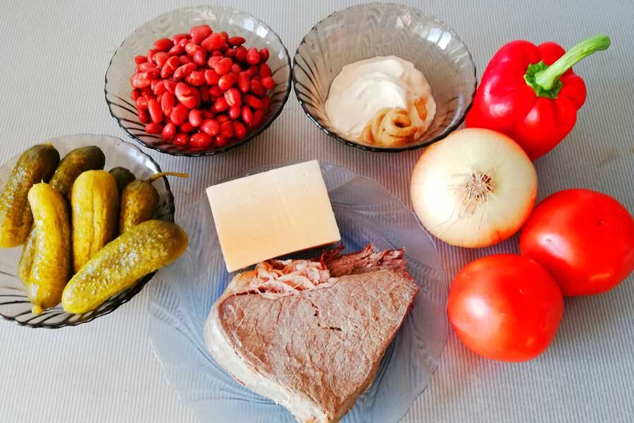 Ингредиенты для салата