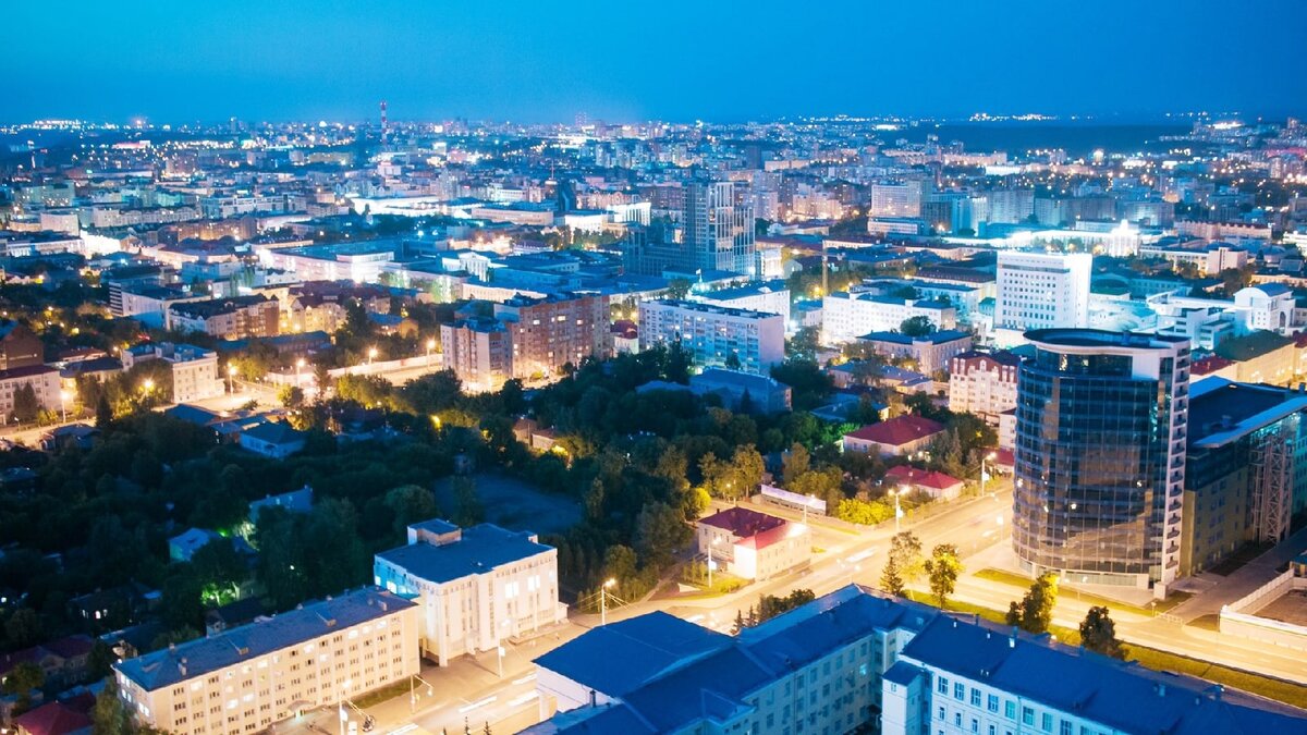 Уфа с высоты птичьего полёта.