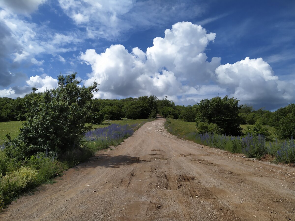 На самом плато дорога становится лучше.