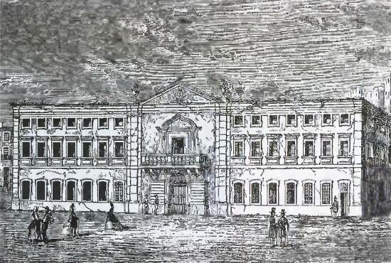 Дворец инквизиции в Лиссабоне. Гравюра. Первая половина XIX в.