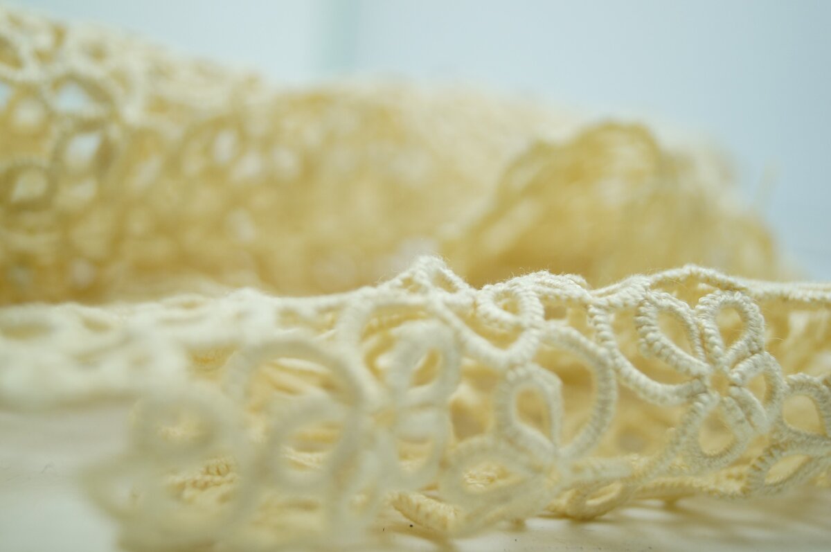 Кружево фриволите, шарф