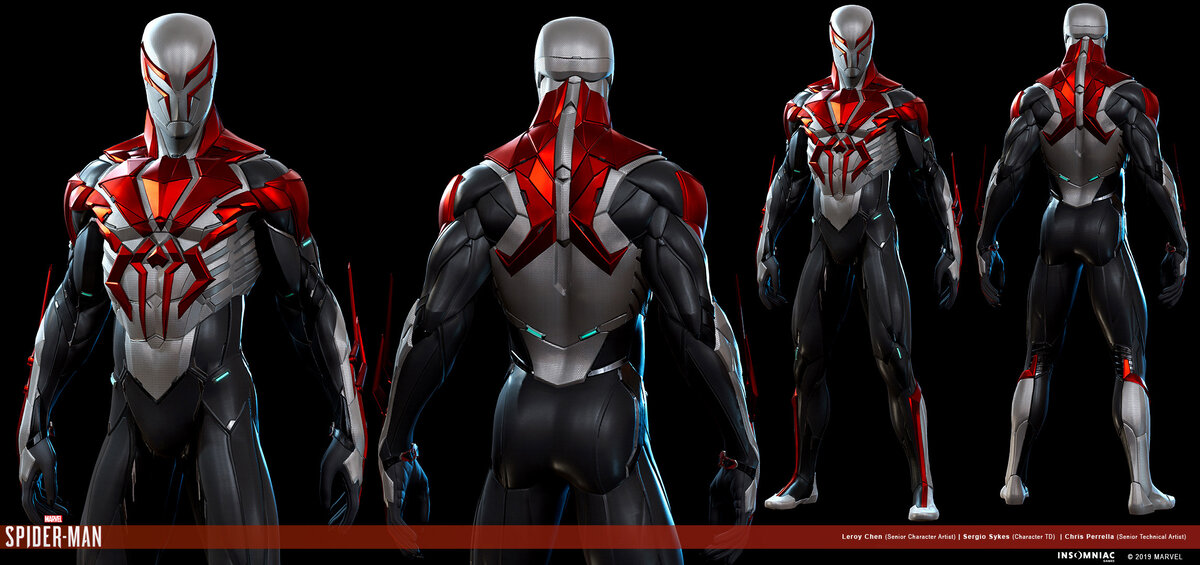 Как будет выглядеть 2099 год Человек-Паук PS4 - Белый Костюм 2099 Daily Duck Дзен