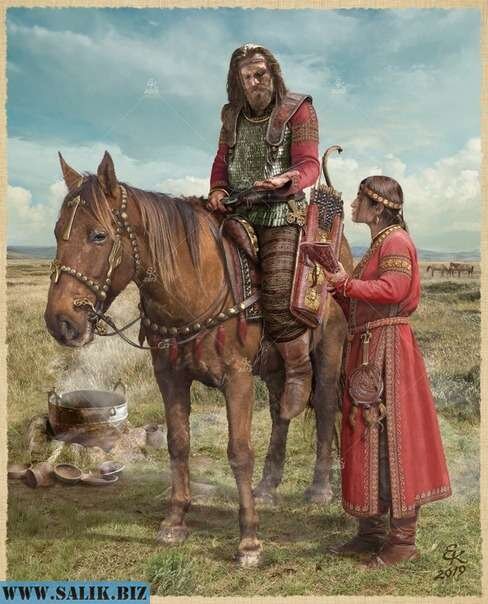 Картина Евгения Край из скифской серии.