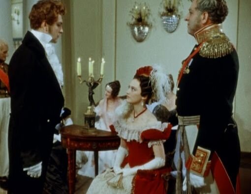 Кадры из фильма "Евгений Онегин" (1958).