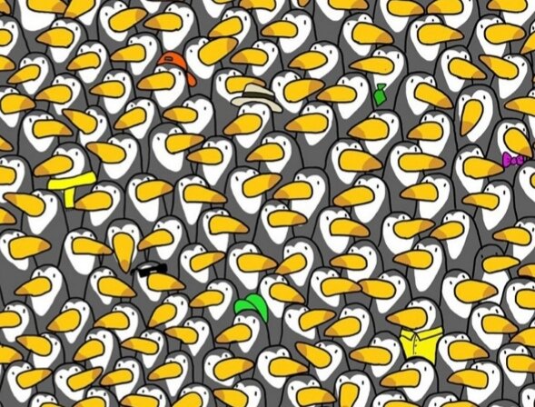 Где же пингвин? 