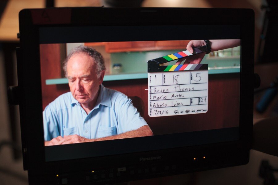 кадр со съемок фильма "Быть Томасом"