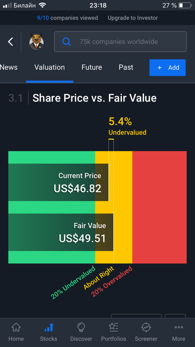 Приложение simply wall street