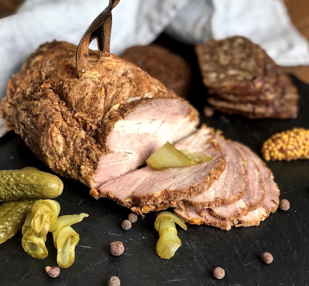 Отличная буженина из свиного ошейка.