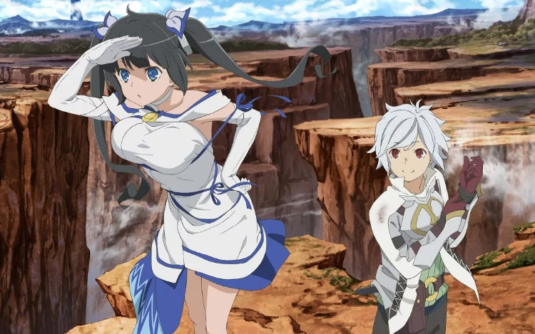 Постер к аниме сериалу "Danmachi 2"