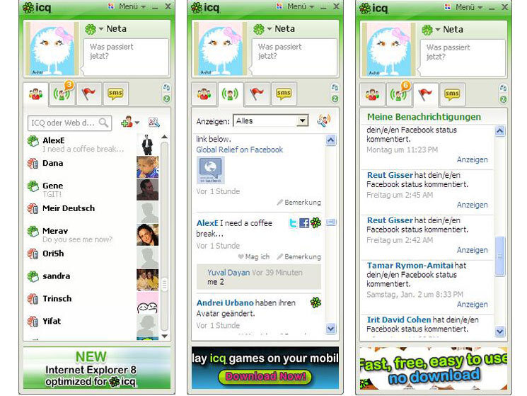 Icq мессенджер. Мессенджер айсикью. ICQ Messenger. ICQ 7.7. Программа аська.