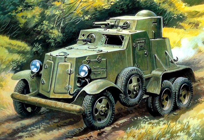 
Один из первых известных бронеавтомобилей СССР. /Фото: war-book.ru
