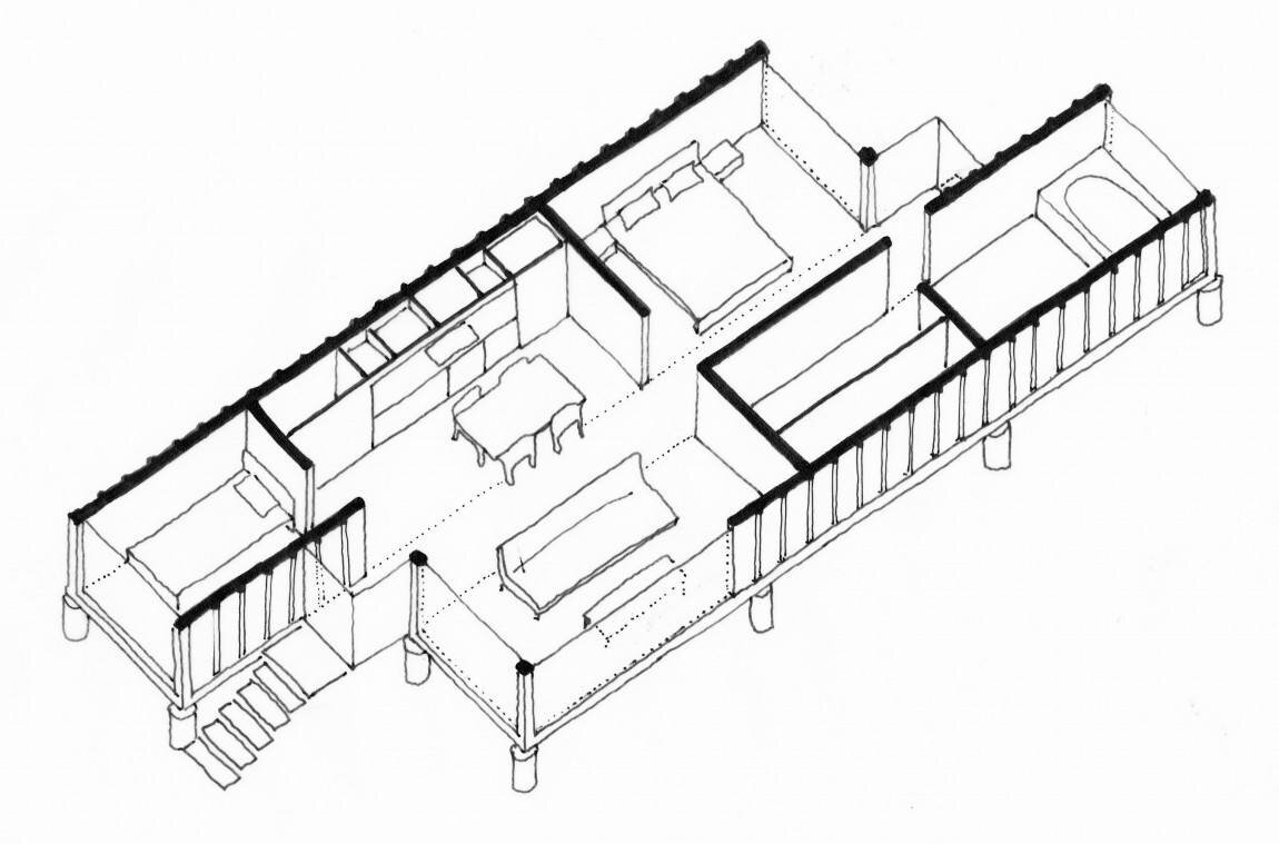 Дом из контейнеров план