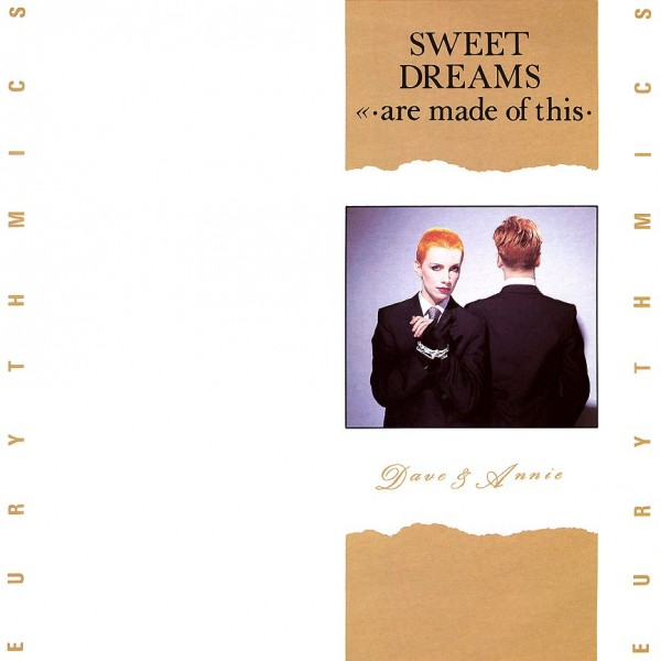 Обложка сингла "Sweet Dreams (Are Made of This)" британского new wave дуэта Eurythmics 