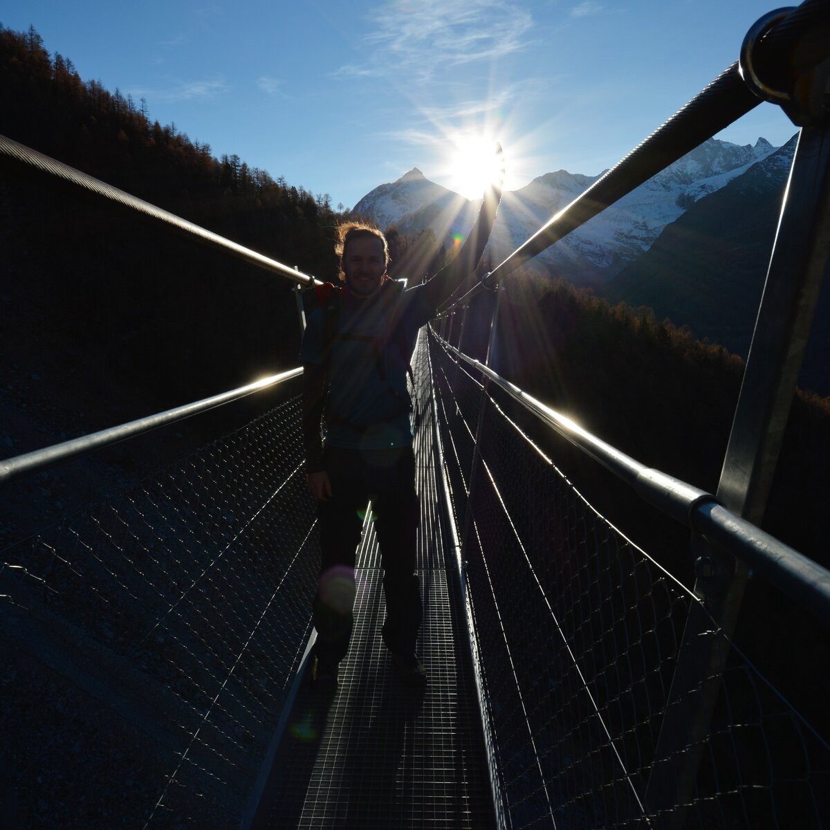 Вид на мост в сторону Церматта