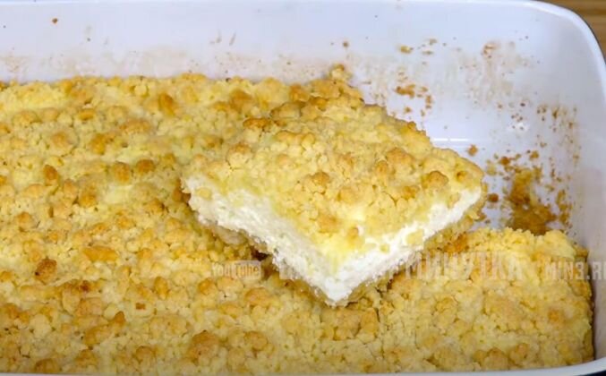 творожный пирог в духовке с песочной крошкой. французская ватрушка с творогом и яблоками. королевская ватрушка с творогом в духовке рецепт. пирог королевская ватрушка. кухня наизнанку королевская ватрушка.