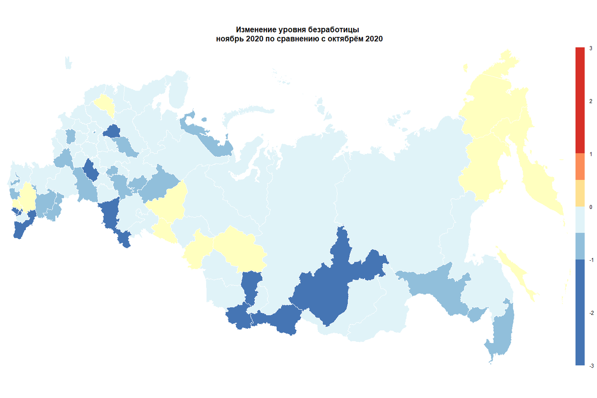 Карта безработицы в россии