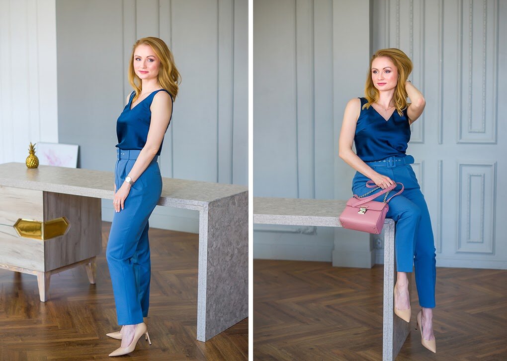 На фото: моя клиентка Анна во время фотосессии после работы над образом