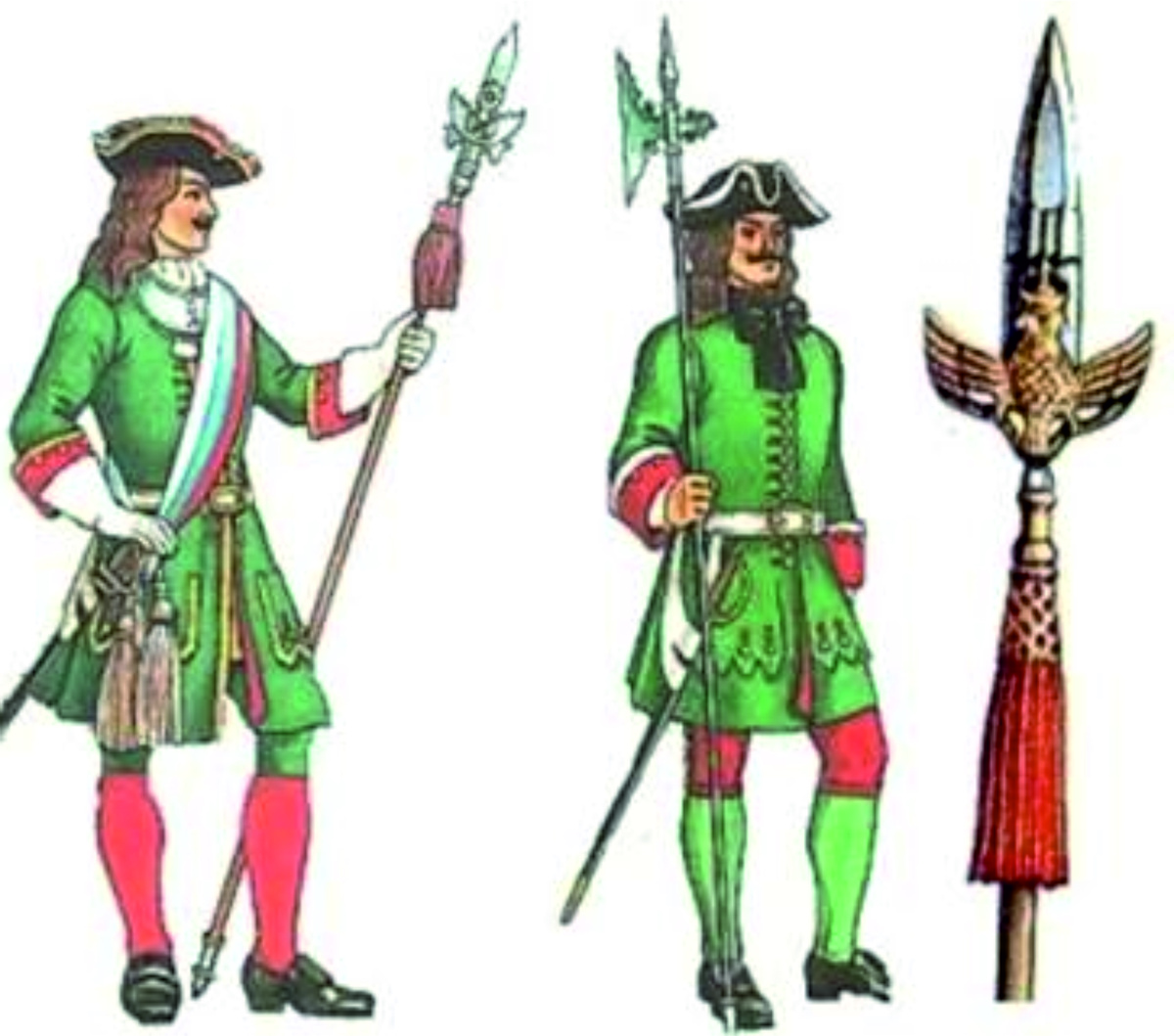 Из цвета кисти ясно, что перед нами поручик