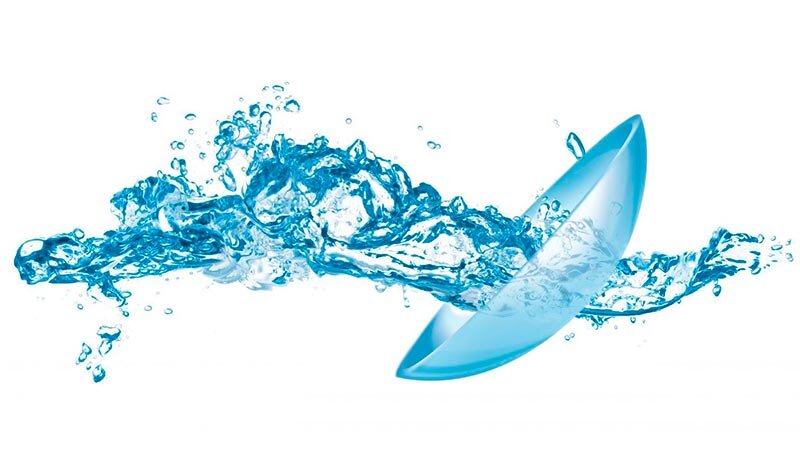 Предположим, ваши линзы изготовлены из гидрогеля Полимакона, который увлажнен на 38%. Это значит, что воды в нем 38%, остальные 62% — это, собственно, Полимакон.