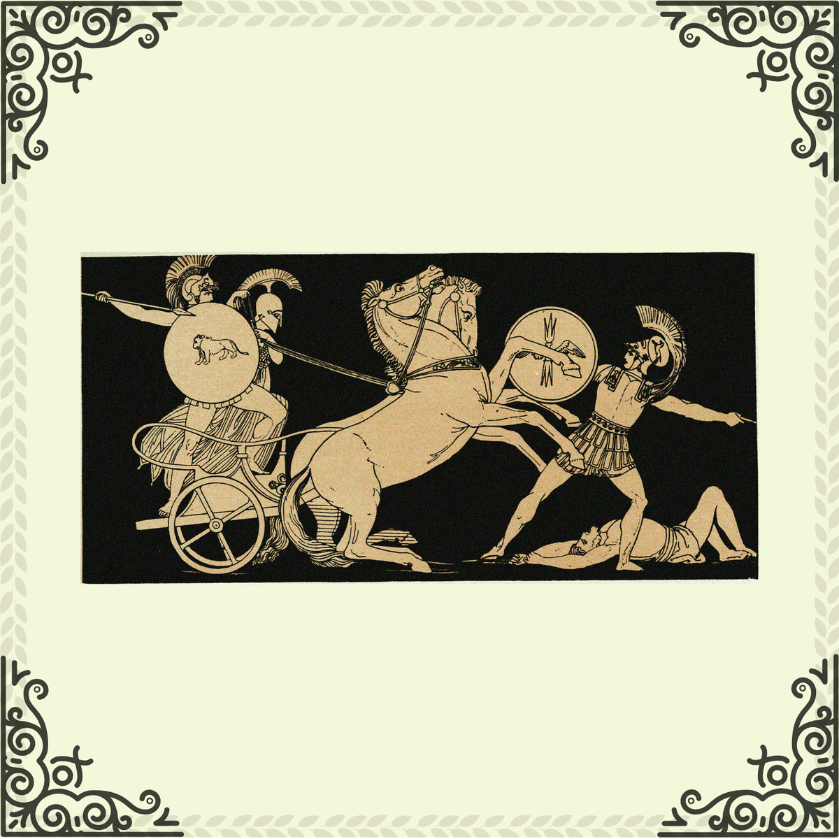 Диомед в пылу битвы

Автор оригинального изображения: Alfred John Church, Illustrator: John Flaxman, Public domain