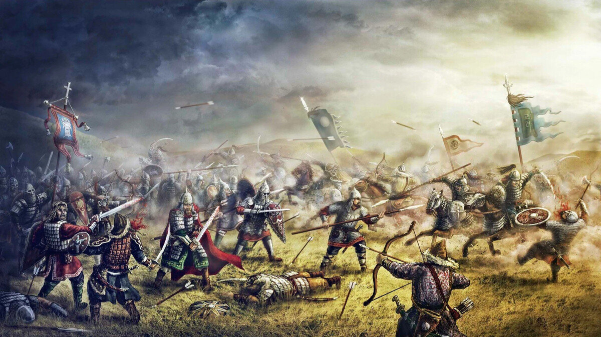 Битва на Калке. Современная иллюстрация