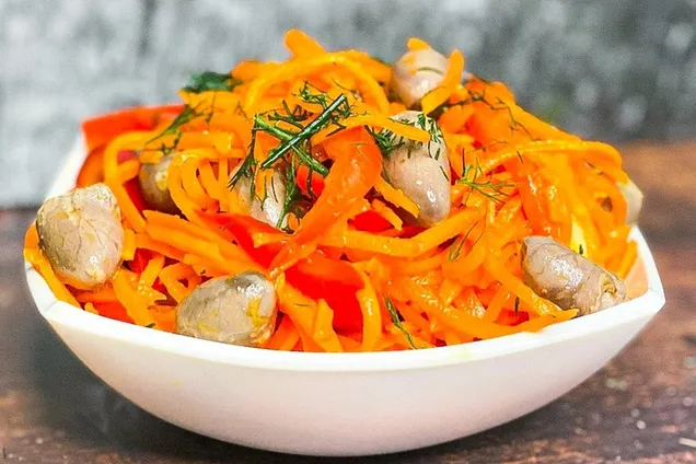 Салат "Бунито" с корейской морковкой 