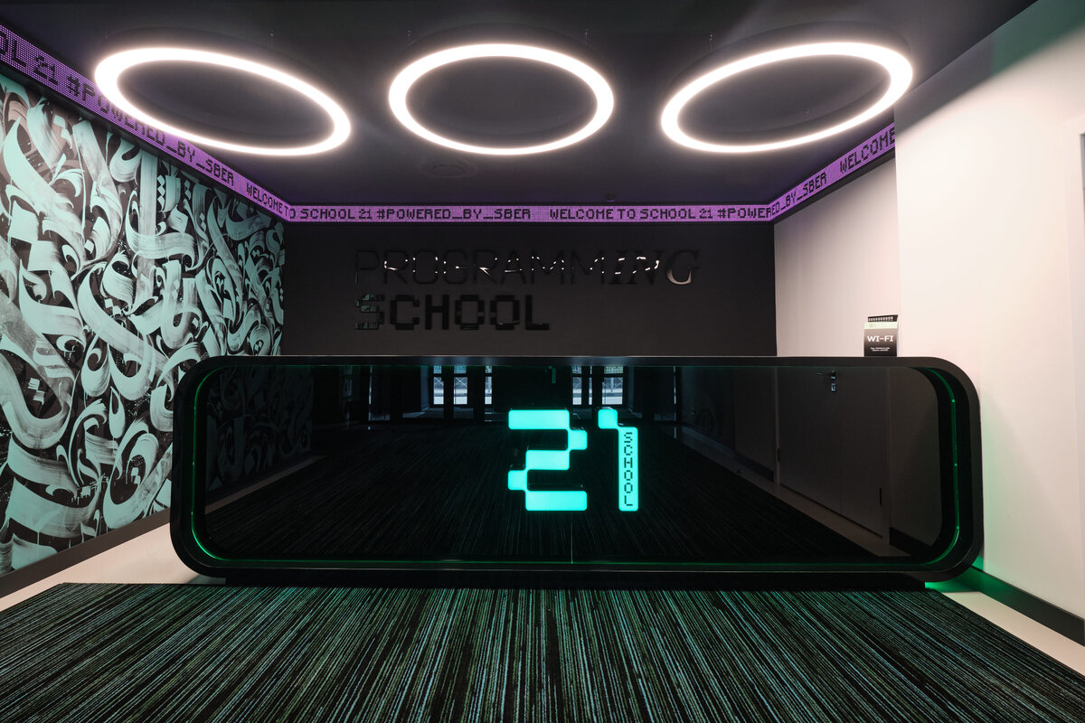 IT School Sberbank, продукция: NAYADA-Standart, NAYADA SmartWall H5/H7, двери Intero W, NAYADA-Crystal и др.
