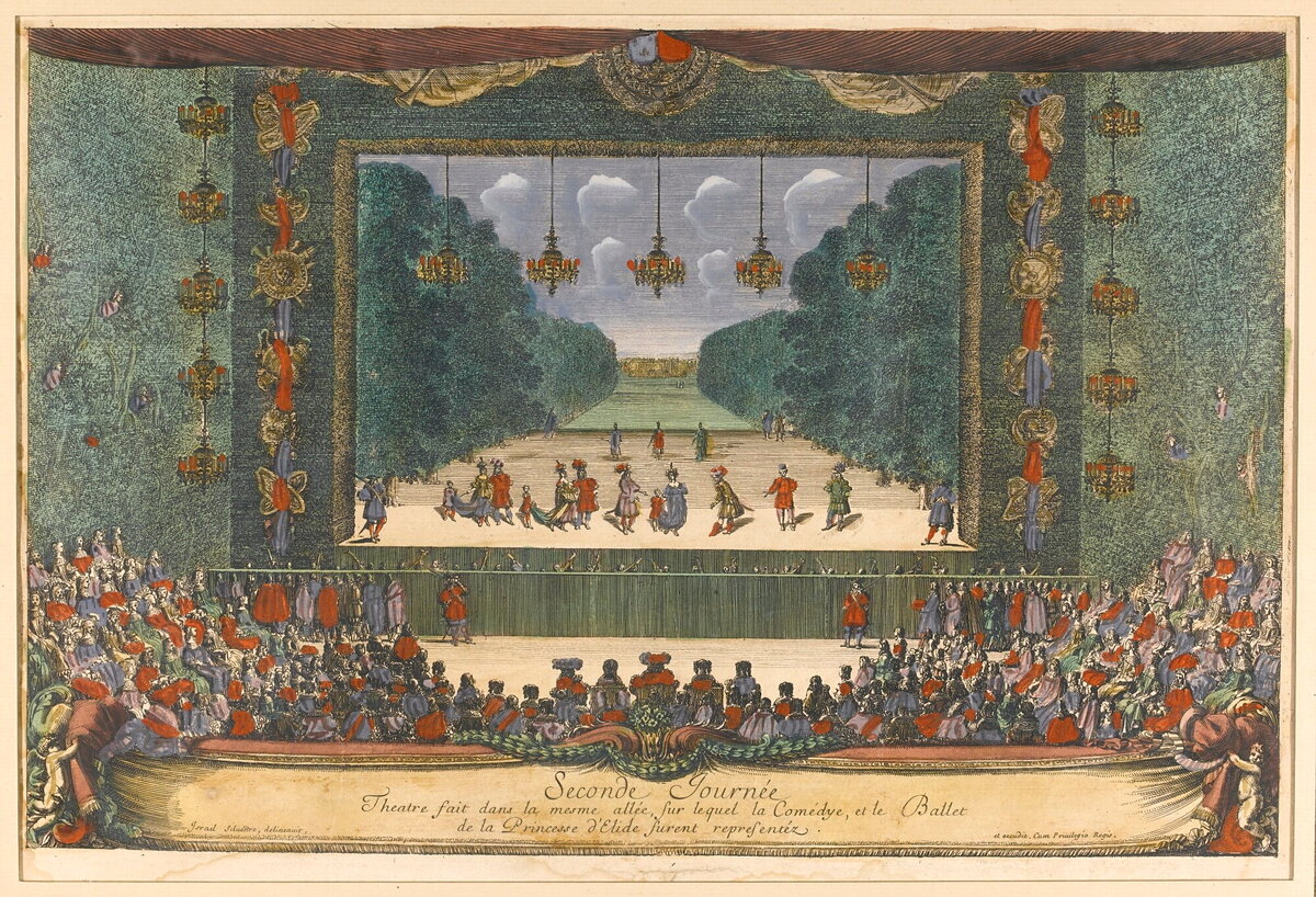 «Комедия-балет Мольера и Люлли „Принцесса Элиды“ в Версале», 1664 г.