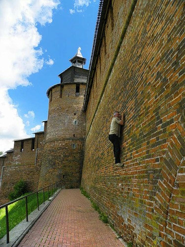  9 октября 2011 г. Удалось выяснить, что там с "воротами невеликими". Плохо дело. Навесили железную дверь, как себе в гараж.-5