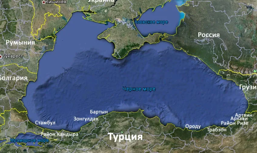 Карта температуры моря черного моря