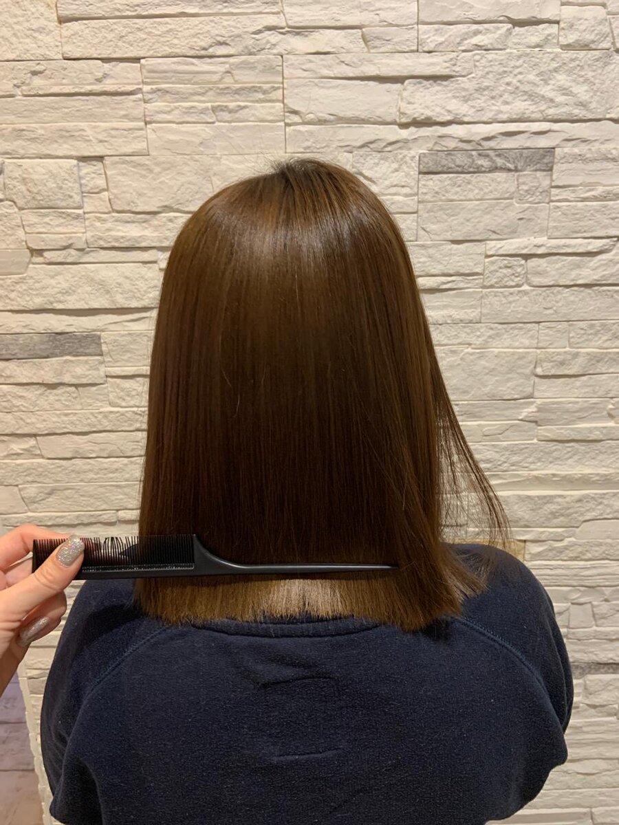 Кератиновое выпрямление 2 месяца назад. Состояние волос хорошее