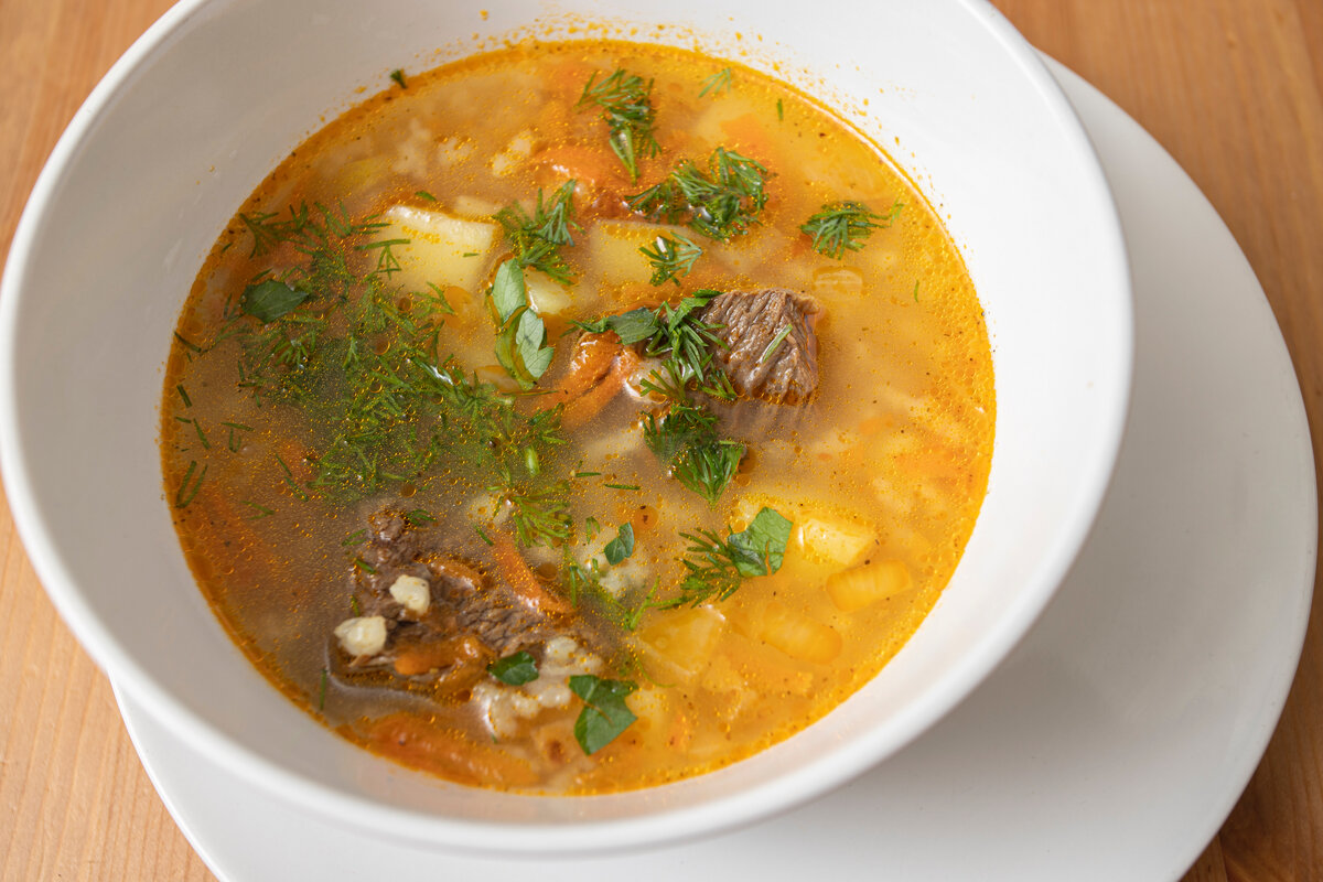 Суп рисовый.