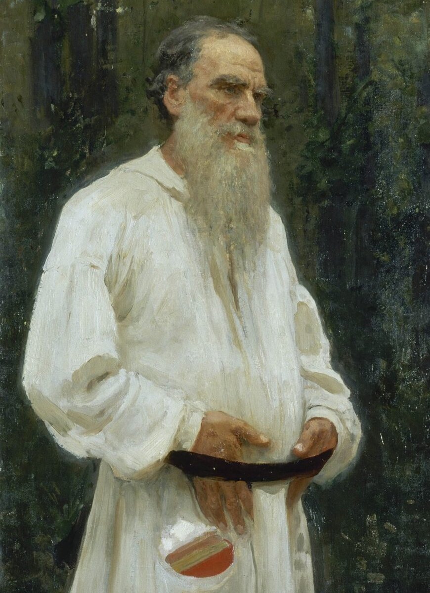 Репин портрет Толстого 1887
