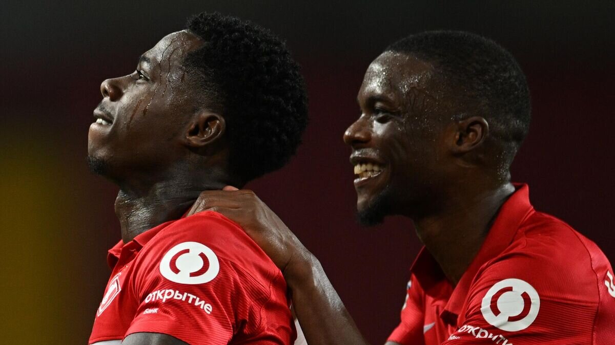    Игроки "Спартака" Квинси Промес и Кристофер Перейра© РИА Новости / Павел Бедняков
