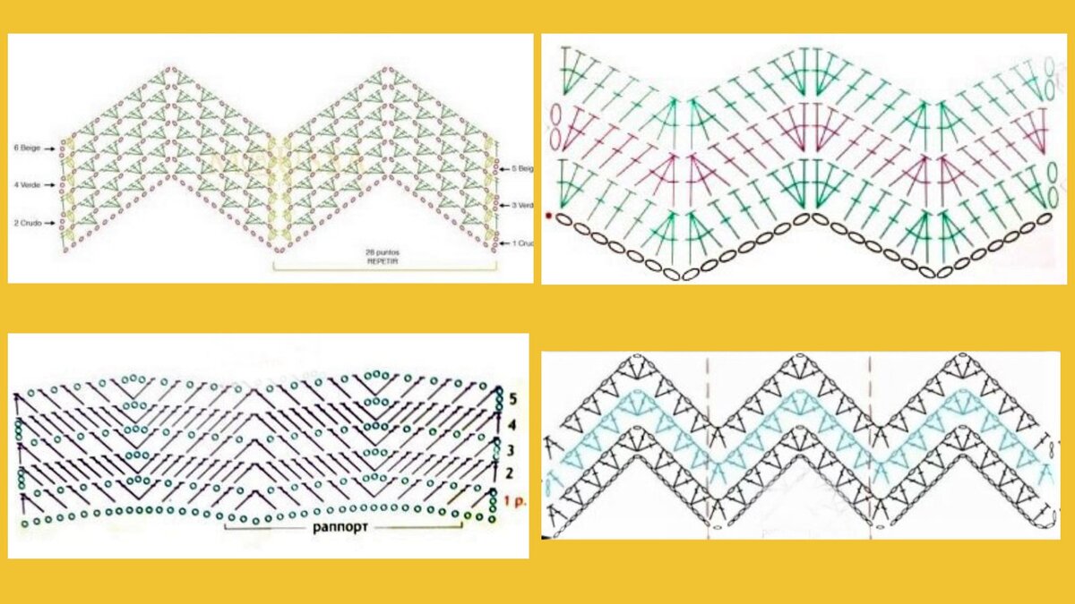 Рисунок зигзаг схема