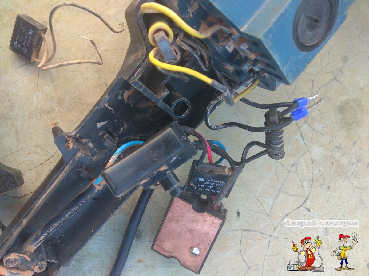 Заводской плавный пуск для болгарки. Схема подключения. | Хитрый ...